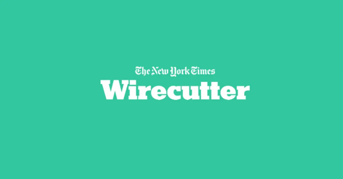 New York Times "Wirecutter" logo with white letters on a teal background