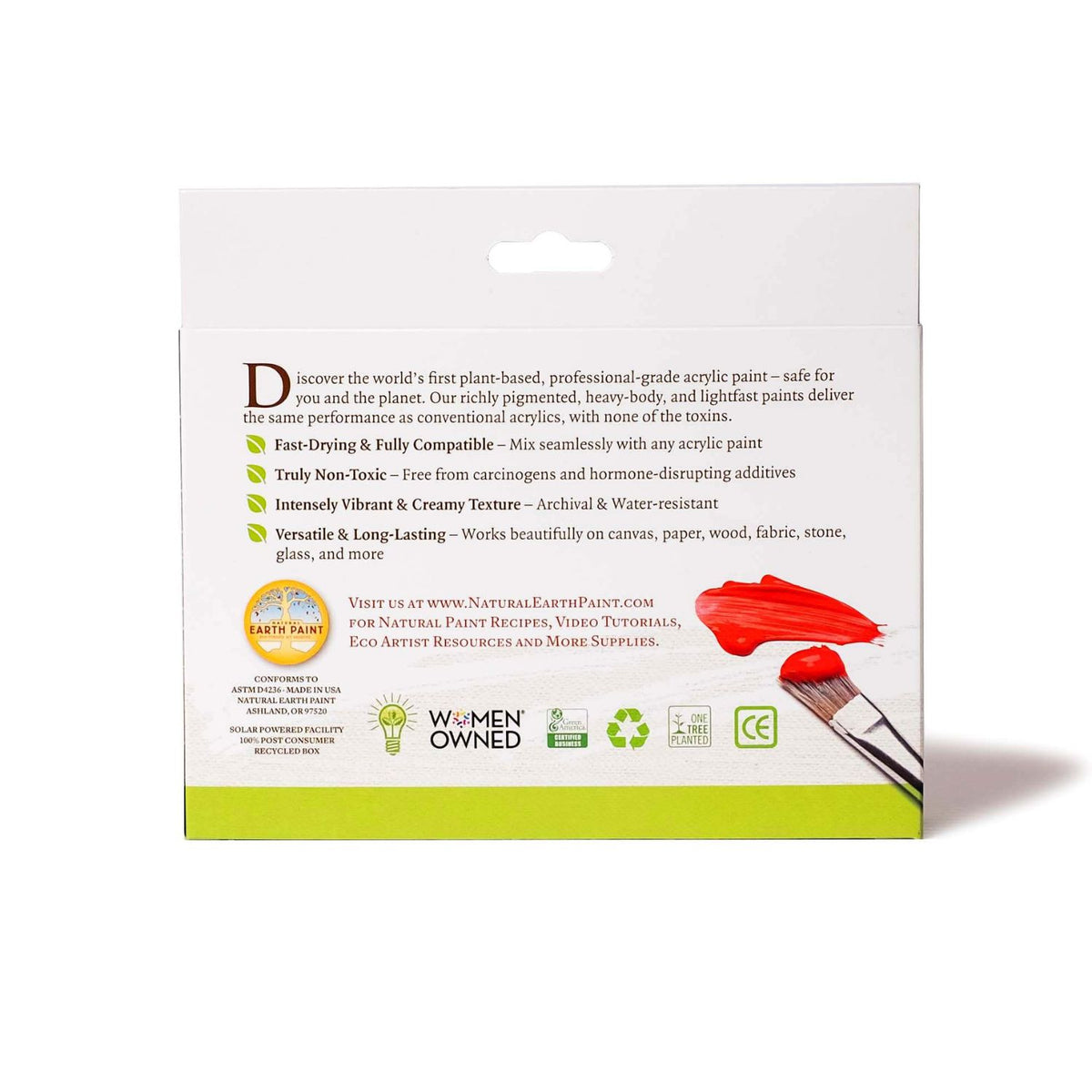 Natural Acrylik Paint - 4 Color Box Sets