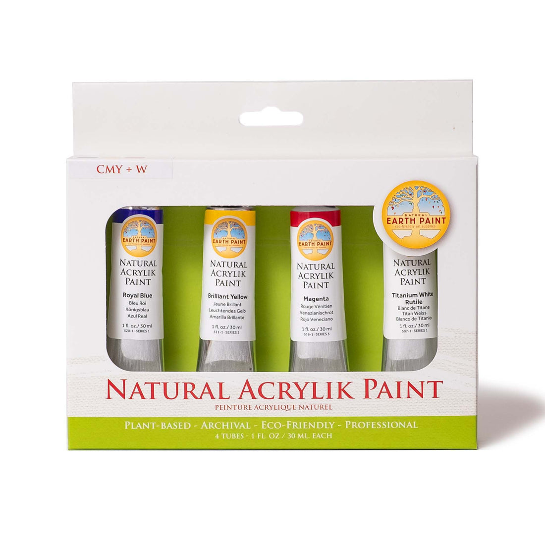 Natural Acrylik Paint - 4 Color Box Sets