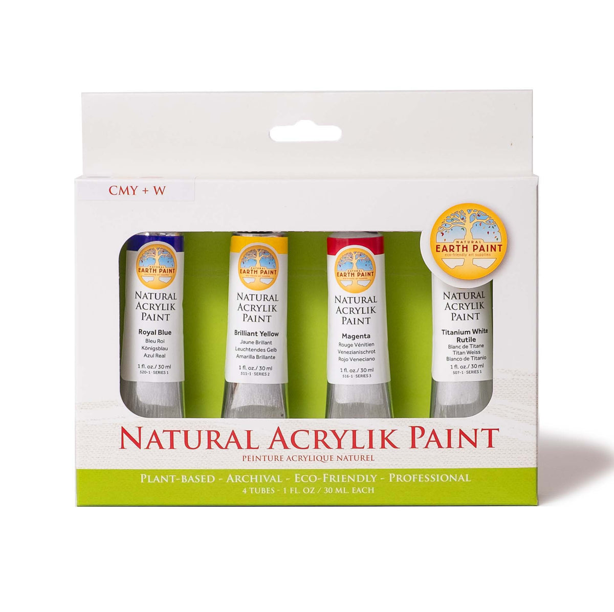 Natural Acrylik Paint - 4 Color Box Sets