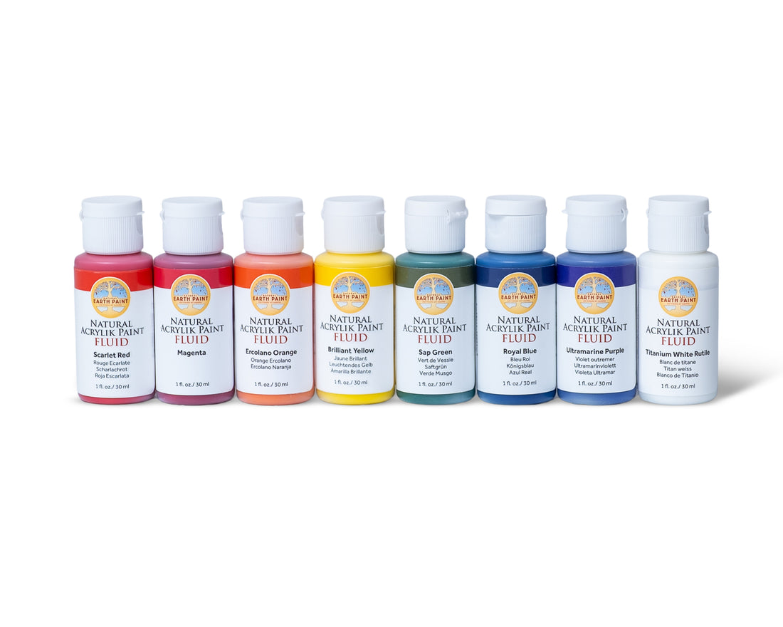 Fluid - Natural Acrylik Paint - Classic Studio Set