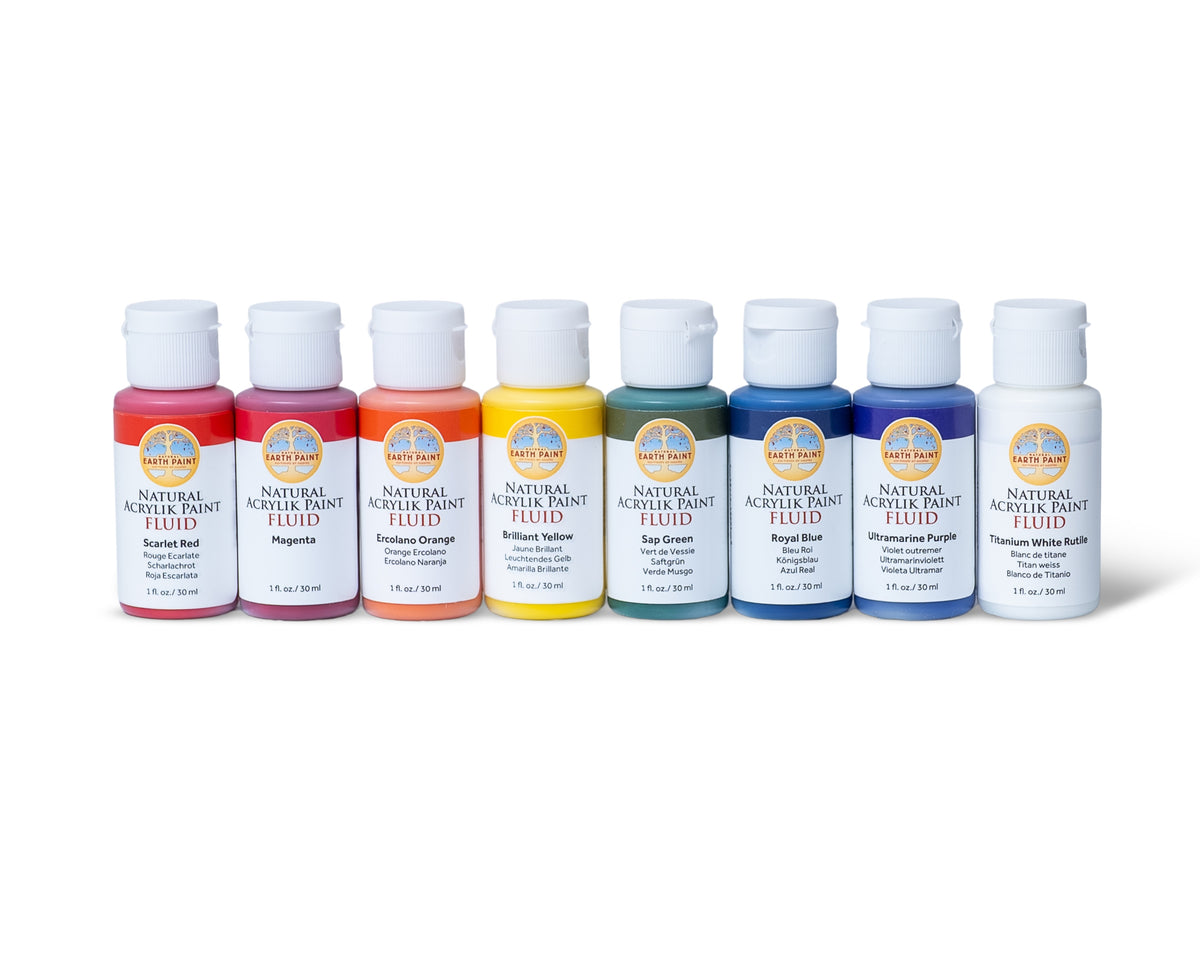 Fluid - Natural Acrylik Paint - Classic Studio Set