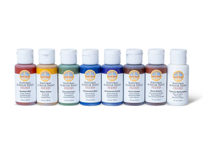 Fluid - Natural Acrylik Paint - Earth Colors Set
