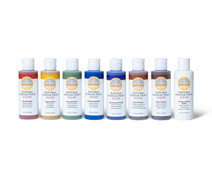 Fluid - Natural Acrylik Paint - Earth Colors Set