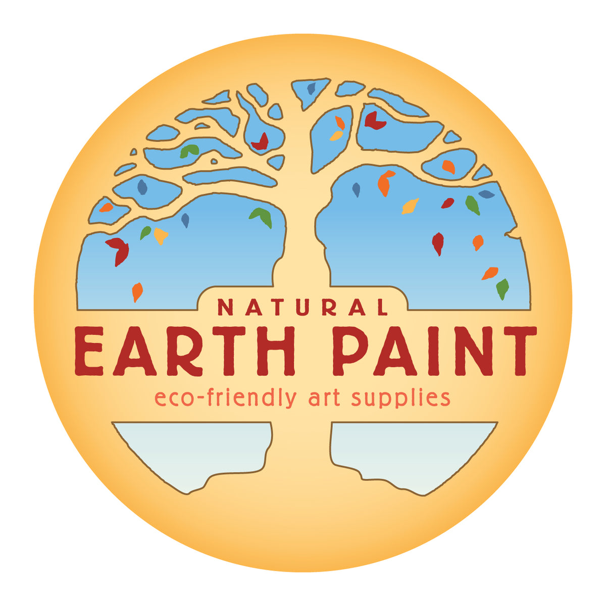 Natural Earth Paint Logo Sticker
