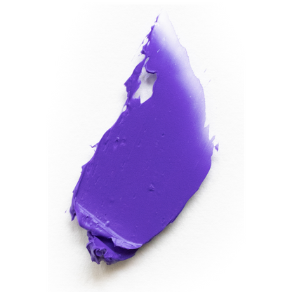 A daub of purple face paint