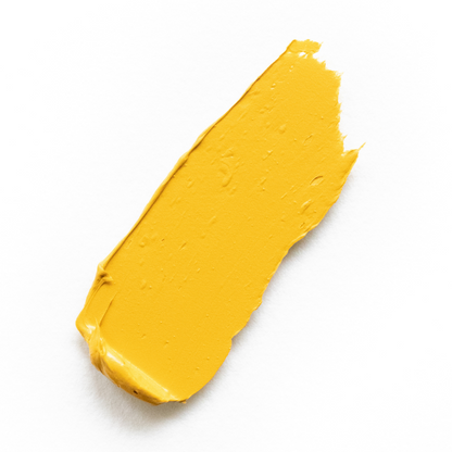 A daub of yellow face paint