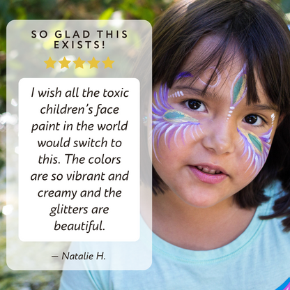 Deluxe Natural Face Paint &amp; Eco Gltter Set