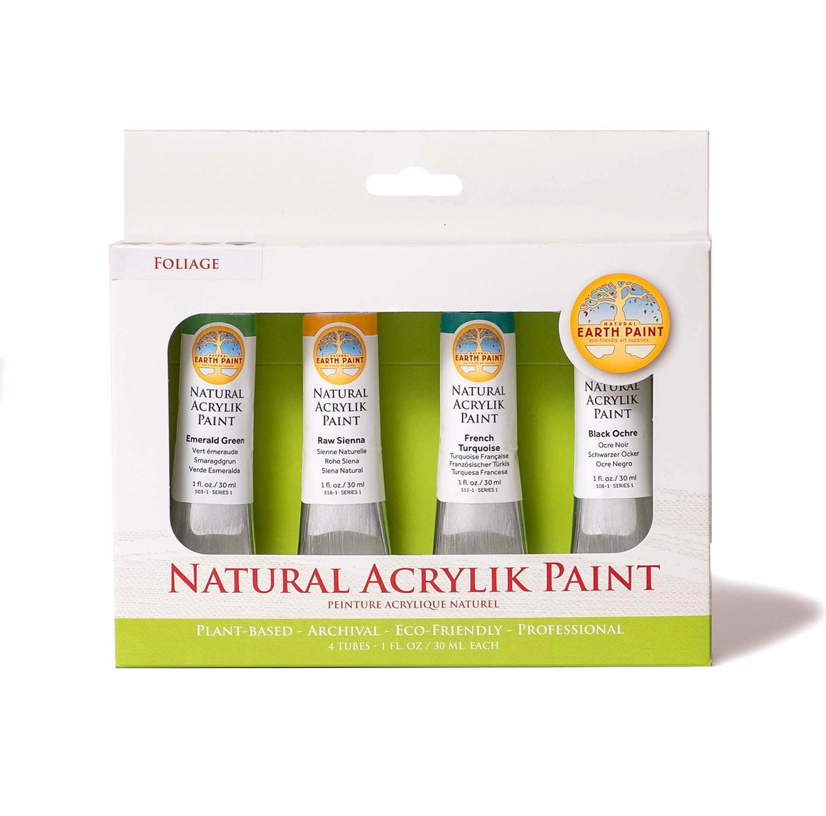 Natural Acrylik Paint - 4 Color Box Sets
