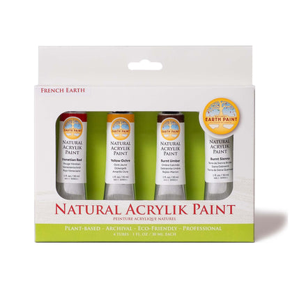 Natural Acrylik Paint - 4 Color Box Sets