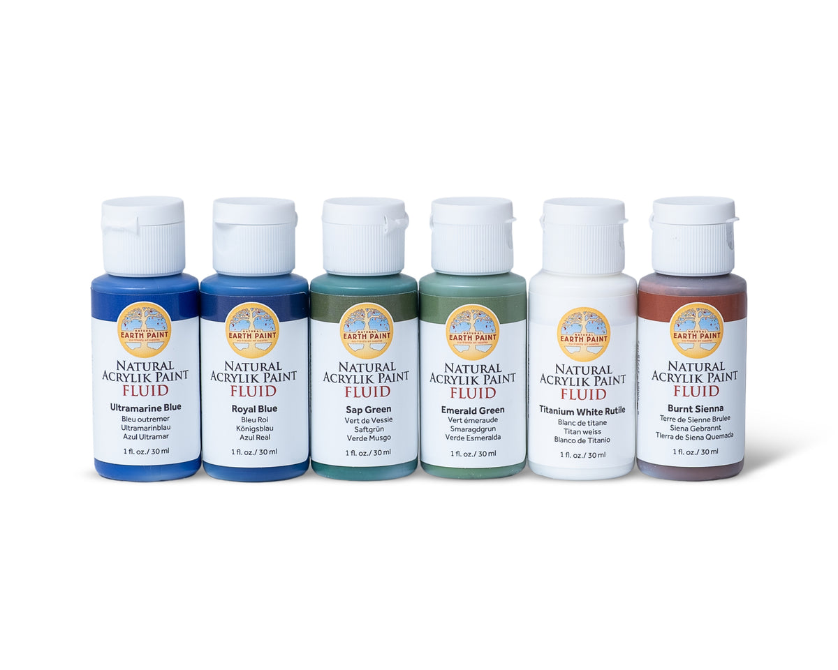 Landscape Colors Acrylik Paint Set - Fluid or Heavy Body