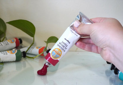 CMY + White Natural Acrylik Paint Set - Fluid or Heavy Body