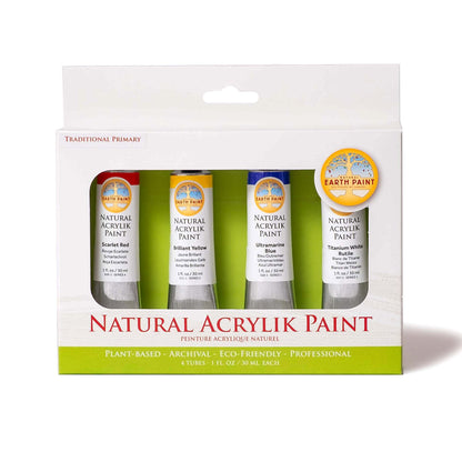 Natural Acrylik Paint - 4 Color Box Sets