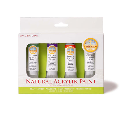 Natural Acrylik Paint - 4 Color Box Sets