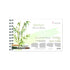 Spiral-bound bamboo watercolor paper on white background