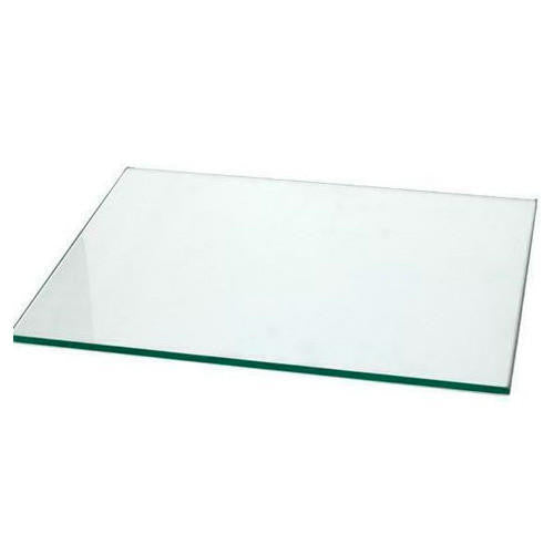 A glass palette on a white background