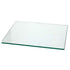 A glass palette on a white background