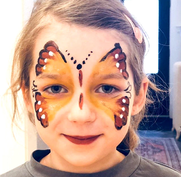 Small child with painted face